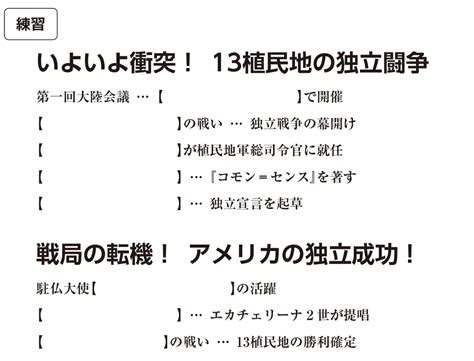 高校世界史b アメリカ独立戦争 練習編 映像授業のtry It トライイット