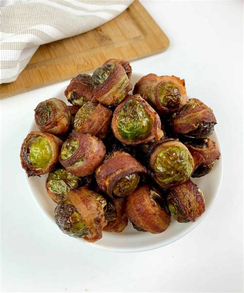 sprouts bacon air fryer brussel wrapped keto everyone recipe easy down