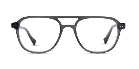 Jasper Smokey Grey Blue Light Glasses Size Eyewear Genius