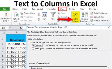 Text To Columns In Excel Examples How To Convert Text To Columns