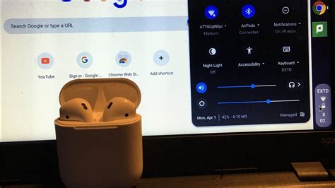 How to connect your air pods to your Chromebook - YouTube