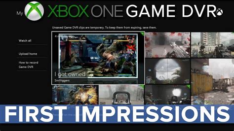 Xbox One Game Dvr First Impressions Eurogamer Youtube