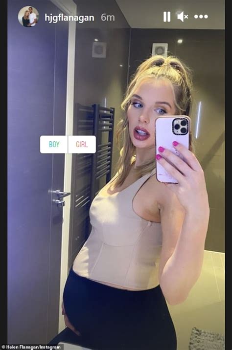 Pregnant Helen Flanagan Shares A Snap Of Her Growing Her Baby Bump And