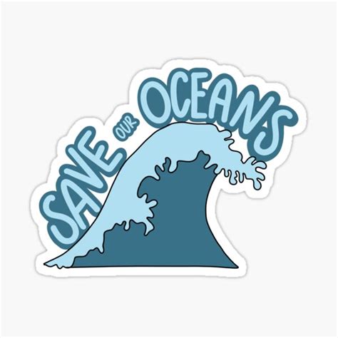 Save The Ocean Sticker For Sale By Gourleybai Redbubble