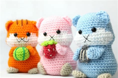 Hamster Amigurumi Free Crochet Pattern StringyDingDing Haakpatroon Gratis Haakpatroon
