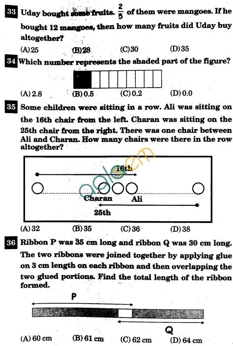 Last second question 5 notes : NSTSE 2011 Solved Question Paper for Class IV ...