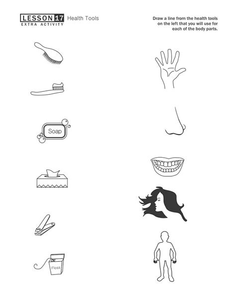 16 Best Images Of Hygiene Worksheets For Kindergarten Healthy Body