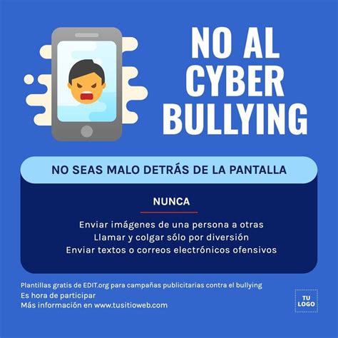 Lista 96 Foto Carteles Contra El Bullying En Ingles Mirada Tensa