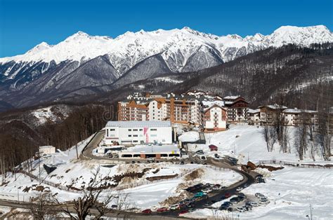 Ski Resort In The Valley Rosa Khutor Sochi Russia Editorial Stock