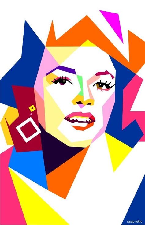 Digital Portrait Art Pop Art Painting Pop Art Design Geometric Art