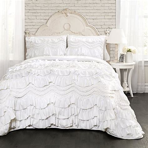 Here is a breakdown of the layers i use when selecting a good set of sheets, you want to look at thread count, the larger the number, the we keep 4 large king size pillows on our bed, with a handful of assorted throw pillows. Lush Decor Kemmy Quilt-Ruffled Textured 3 Piece King Size ...