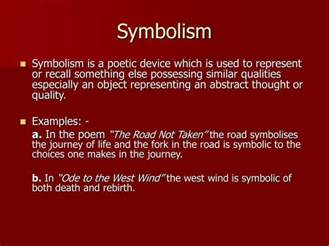 Literature Definition Of Symbolism