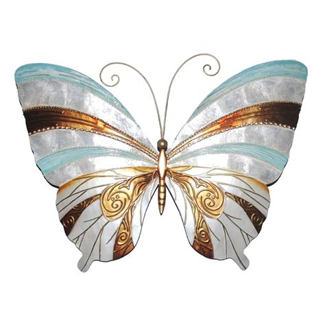Eangee Butterfly Wall Decor Blue Pearl And Copper Working Wonders