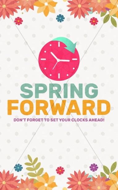 Daylight Saving Time Spring Forward Bulletin Clover Media