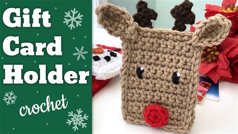 Christmas Gift Card Holder Tutorial Crochet Reindeer Gift Card Holder