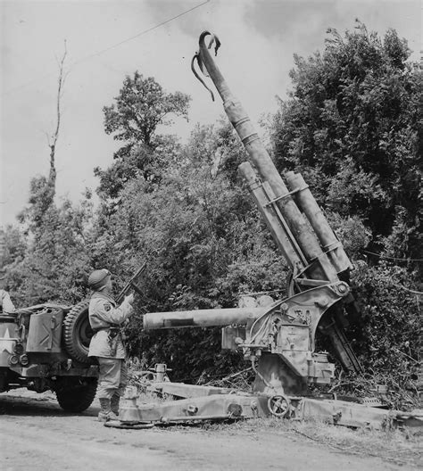 Destroyed Flak 88 Montebourg Normandy 1944 World War Photos