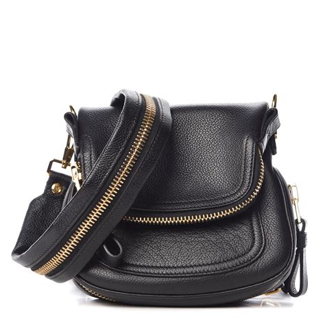 Tom Ford Calfskin Mini Jennifer Crossbody Bag Black 382572