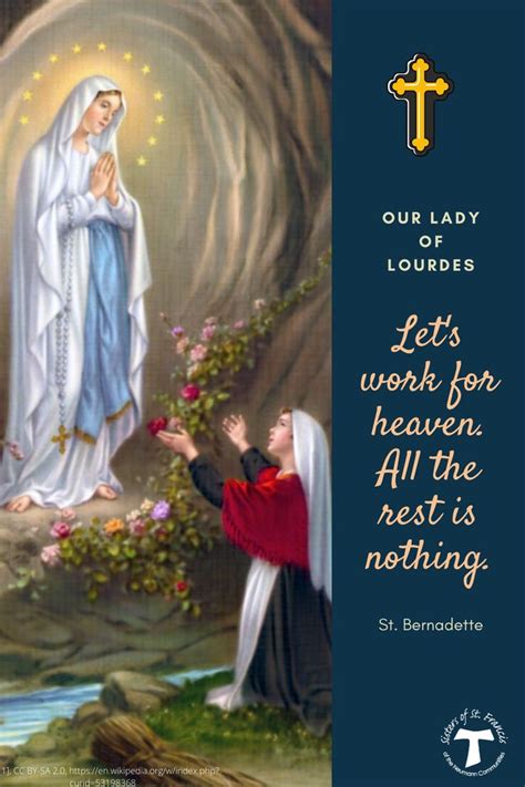 Our Lady Of Lourdes Prayer Card The Shoot