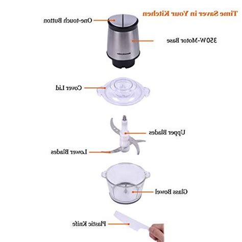 Electric Food Chopper 8 Cup Food Processor By Homeleader