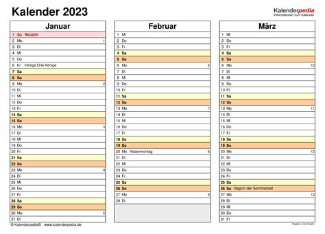 Kalender 2023 Zum Ausdrucken Als Pdf 17 Vorlagen Kostenlos