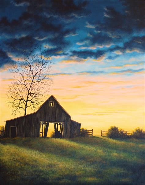 Pin By Janet Paden On Oil Paintings Watercolor Barns Barn Painting