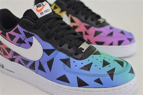 Custom Hand Painted Nike Air Force 1 Low Color Punch Painted Nikes