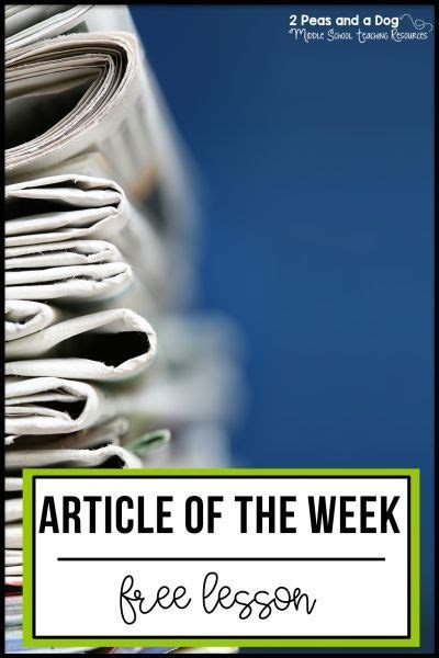 Free Article Of The Week Assignment Each Week Assign An Article For