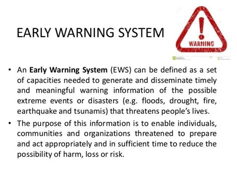 Early Warning System Early Warning System Japaneseclassjp