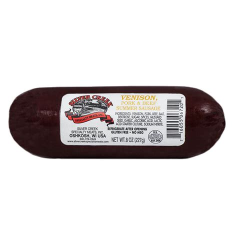 Silver Creek Speacialty Meats Venison Summer Sausage Verns Cheese