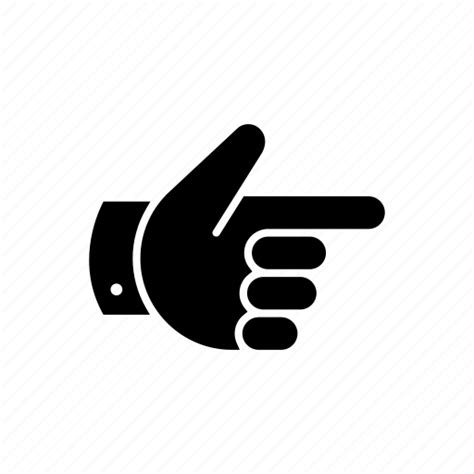 Arrow Direction Finger Forward Hand Navigation Right Icon