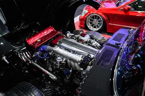 Premium Photo | Car engine details turbo engine modification