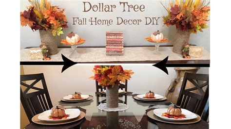 Ask me in about a month though and i bet you i'll say my dumb ass. Dollar Tree Fall Home Decor DIY Tutorial - YouTube