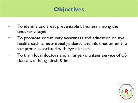 Blindness Prevention Program Overview