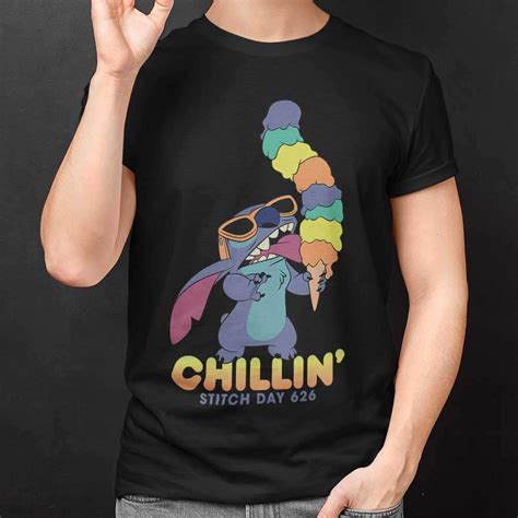 Lilo Stitch Ice Cream Chillin Stirch Day T Shirt Disney