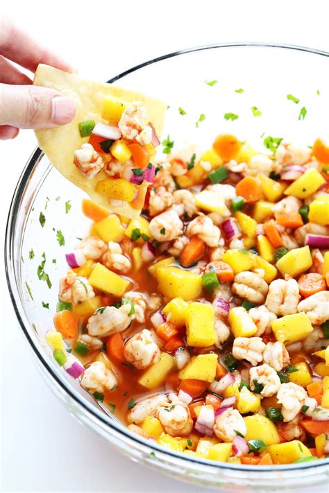 In a small bowl, whisk together the lemon, lime and orange juice to combine. Easy Shrimp Ceviche | Gimme Some Oven - Cravings Happen