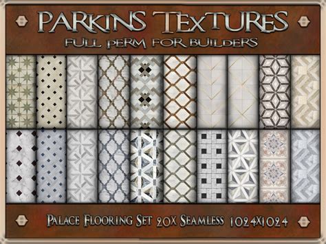 second life marketplace parkins textures palace flooring set 20x full perm 1024x1024