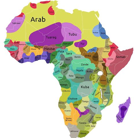 Ethnic Map Of Africa Vivid Maps