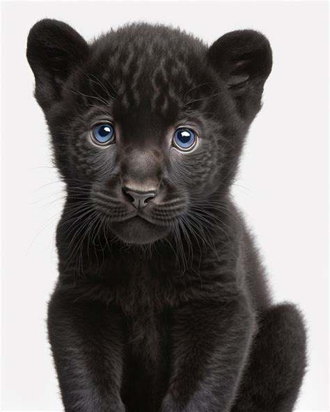 Black Panther Cub Digital Print Digital Print Instant Download