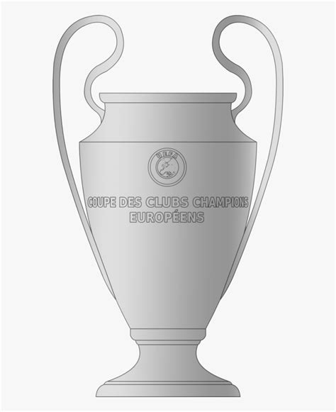 cup vector clipart psd champions league trophy drawing  transparent clipart clipartkey