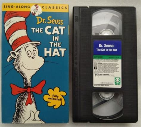 Vhs Dr Seuss The Cat In The Hat Sing Along Classic Vhs Ebay