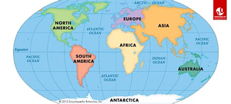 7 Continents Map With Countries 493356 What Are The 7 Continents Map