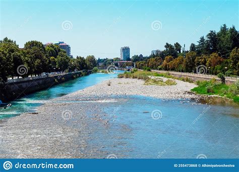 View Of The Sochi River From The Bridge Editorial Stock Photo Image