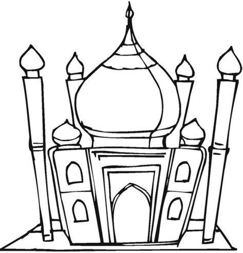 Doing more hands on activities and lessons is an excellent way to get children excited about islam. Mosque Coloring Pages at GetDrawings | Free download