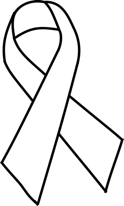 Ribbon Coloring Page Clipart Best