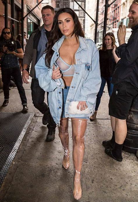 Kim Kardashian Flashes A Boob On The Street
