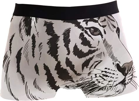 Beautiful Tiger Men’s Boxer Briefs Soft Personalized Underwear With Covered Waistband At Amazon