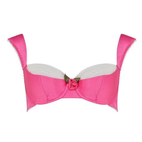 lipstick pink rose silk bra — buttress and snatch