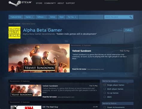 Introducing The Alpha Beta Gamer Steam Curator Page Alpha Beta Gamer