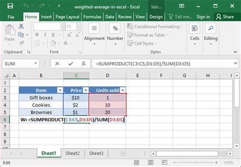 Finding A Weighted Average In Excel Deskbright