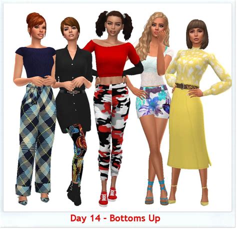 Sims 4 Bottoms Up Set At Sims4sue The Sims Game